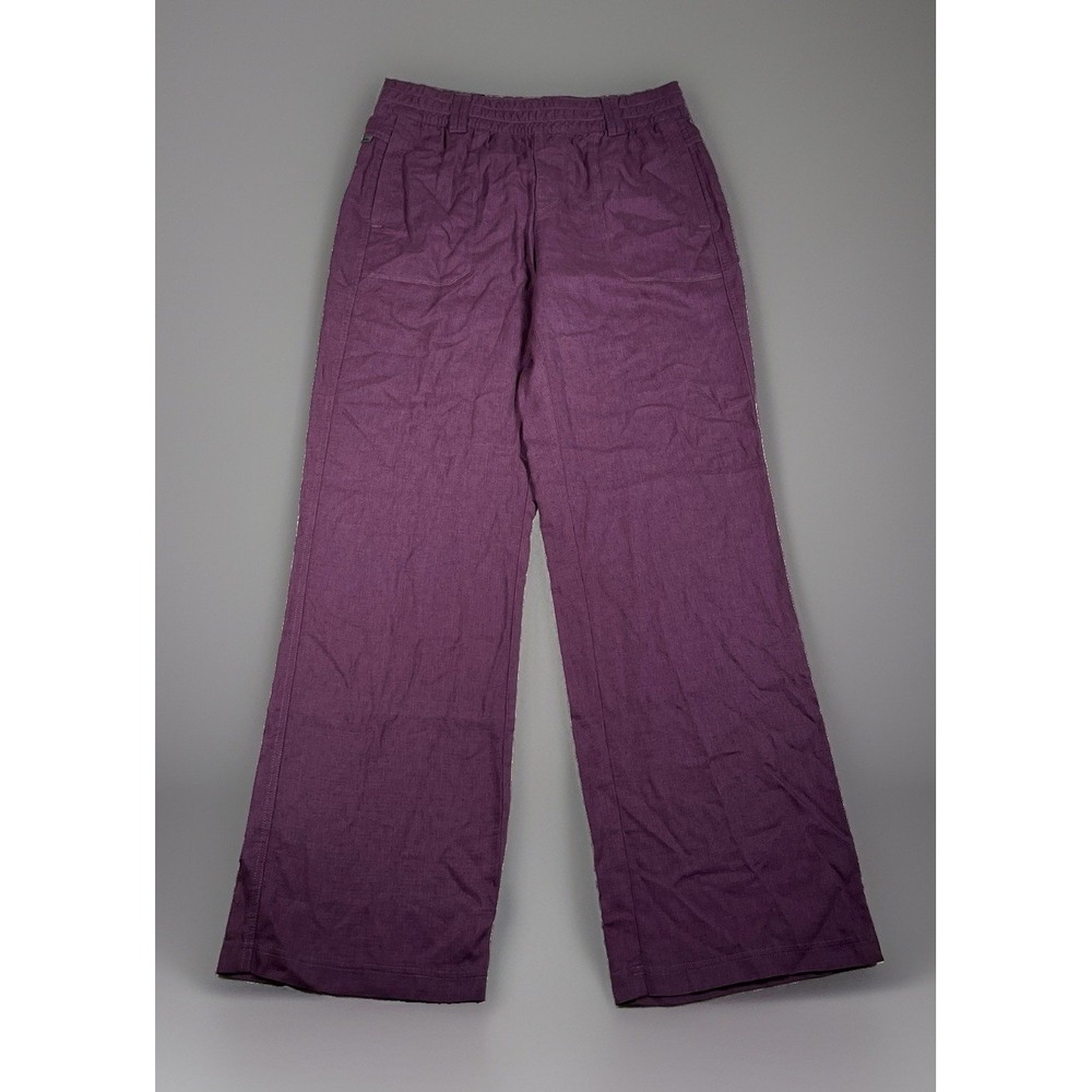 Kuhl Cabo Pant Women's Small Regular Purple Wide Leg Linen Blend Lightweight NWT